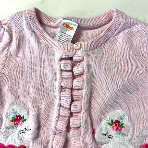 Gymboree Embroidered Teacup Cardigan Sweater Time For Tea 5 - Picture 4 of 7